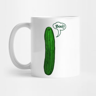 Scary Cucumber Boo Original Funny New School Art Mug